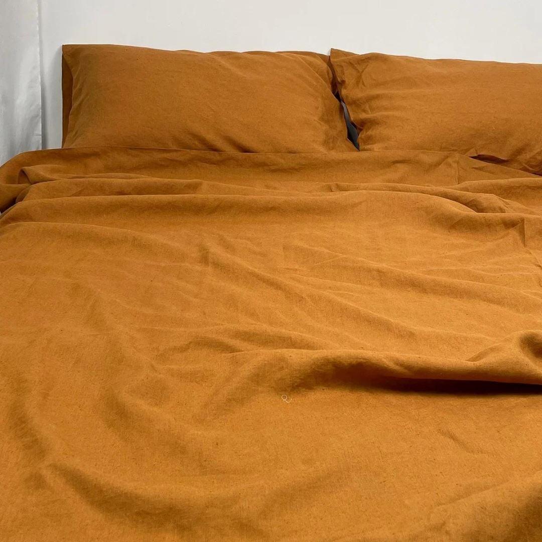 Conjunto de Roupa de Cama em Linho Natural Le Bee Casa - 4 Peças