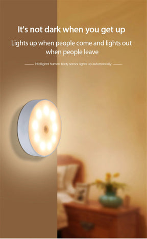 LED Inteligente Sensor do Corpo Humano Night Lamp