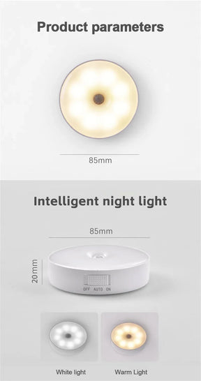 LED Inteligente Sensor do Corpo Humano Night Lamp