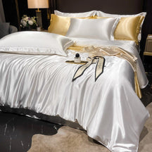 Conjunto de Roupa de Cama em Seda Premium