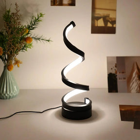 Abajur de Mesa Espiral Contemporâneo