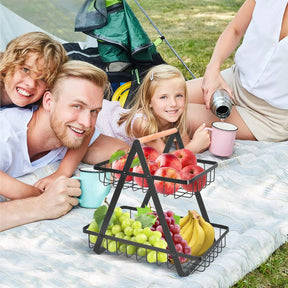 Cesta Portátil para Frutas com Alças Resistente