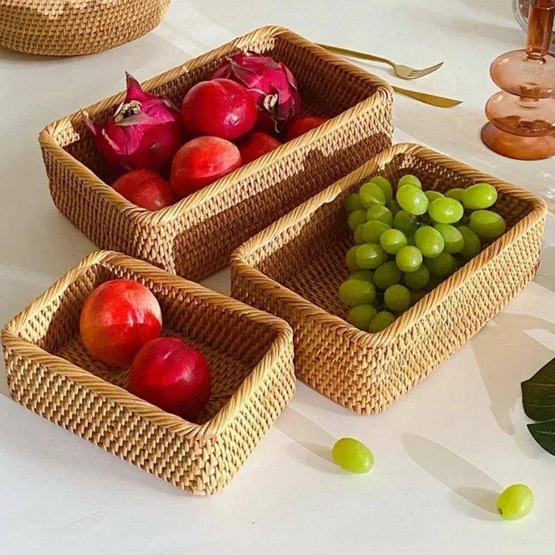 Cestas de Rattan para Organização e Decoração