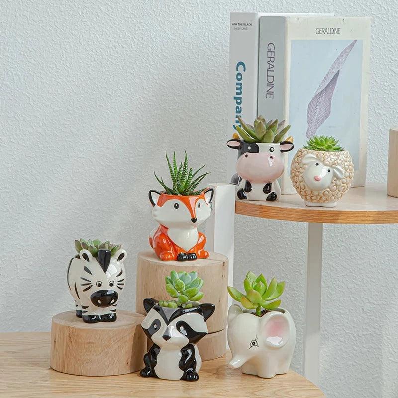 Miniaturas de Cerâmica com Design de Animais