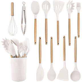 Kit de Utensílios de Silicone Premium