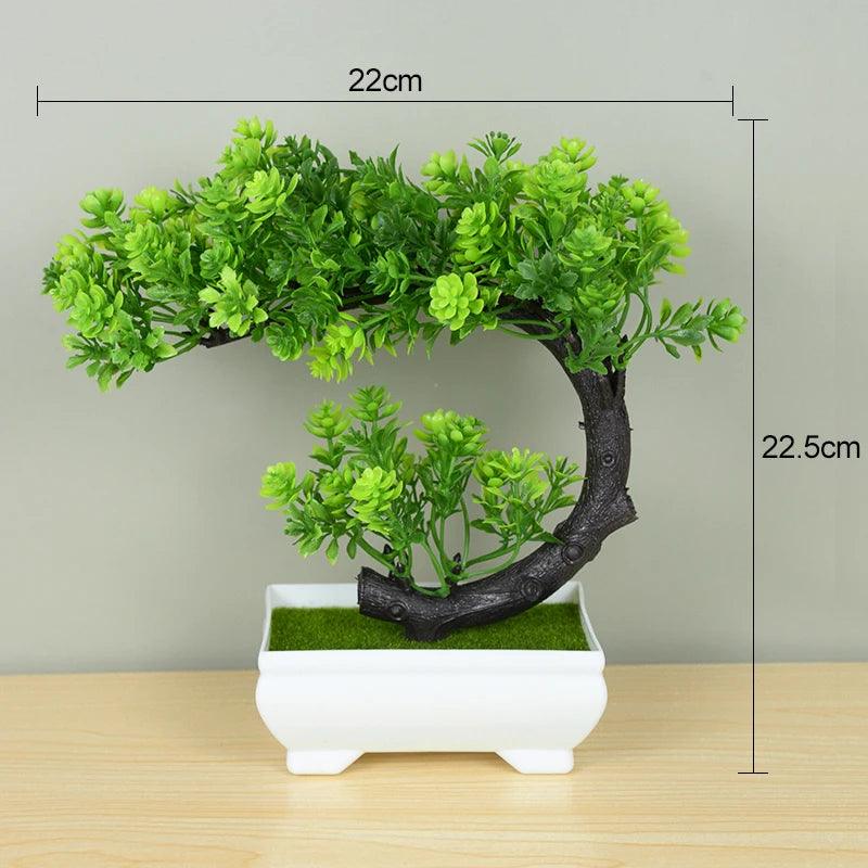 Vaso Com Planta Artificial Para Decoração